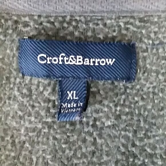 Croft &Barrow men's XL fleece pullover/ jacket - Picture 7 of 10